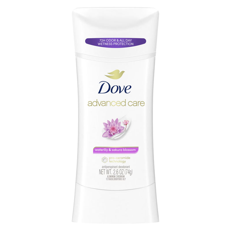 Dove Advanced Care Deodorant, Waterlily & Sakura Blossom, 2.6oz