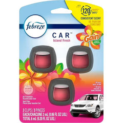 Febreze Car Vent Clip Air Freshener, Gain Island Fresh, 3 Count