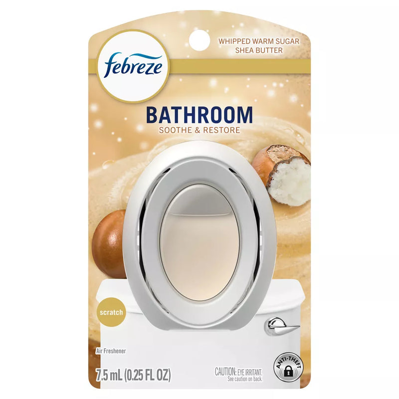 Febreze Bathroom Air Freshener, Soothe & Restore, Whipped Warm Sugar Shea Butter