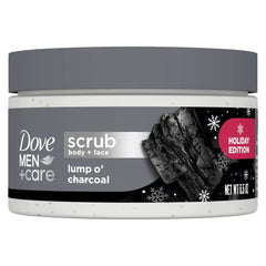 Dove Men+Care Holiday Edition Body & Face Scrub, Lump O' Charcoal, 3.5oz