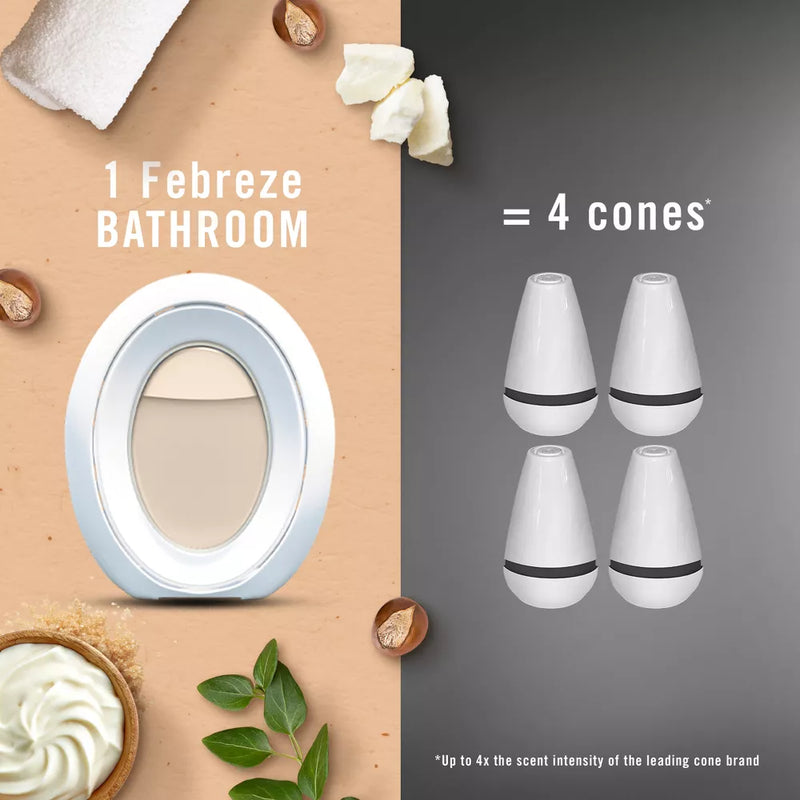 Febreze Bathroom Air Freshener, Soothe & Restore, Whipped Warm Sugar Shea Butter