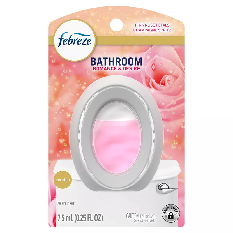 Febreze Bathroom Air Freshener, Romance & Desire, Pink Rose Petals Champagne Spritz