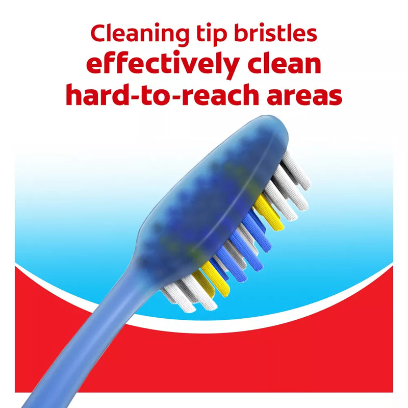 Colgate Extra Clean Toothbrush, Soft Bristles, 6-Pack, Colors May Vary