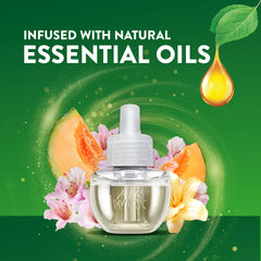 Air Wick Scented Oil Refills, White Flowers & Melon Summer Delights, 0.67oz, 2 Count