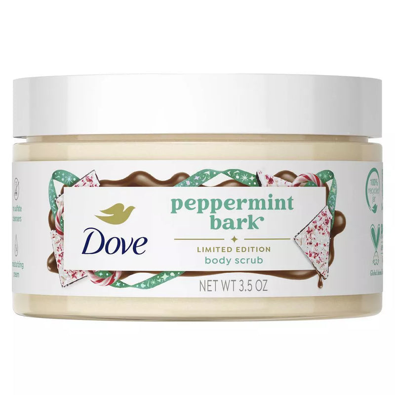 Dove Limited Edition Body Scrub, Peppermint Bark, 3.5oz