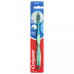 Colgate Extra Clean Toothbrush, Soft Bristles, 6-Pack, Colors May Vary