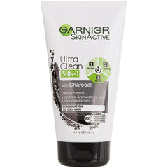 Garnier SkinActive Ultra Clean 3-In-1 Charcoal Face Wash, Scrub & Mask, 4.4oz