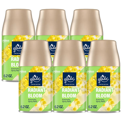 Glade Automatic Spray Refills, Radiant Bloom, 6.2oz -
