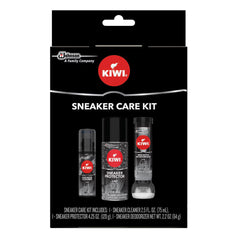 KIWI 3-Step Sneaker Care Kit, Cleaner, Protector & Deodorizer