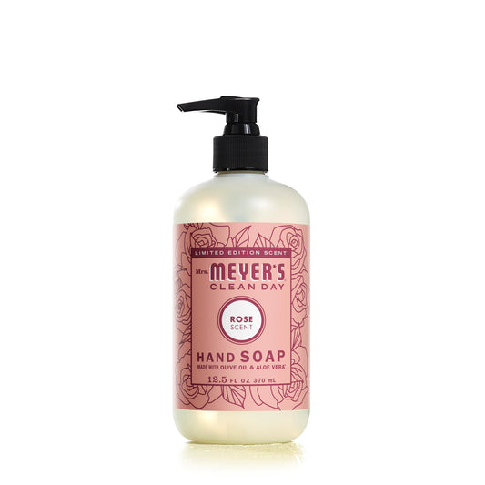 Mrs. Meyer's Liquid Hand Soap Garden Scent Variety Pack, Rose, Daisy & Mint, 12.5oz, 3-Pack -