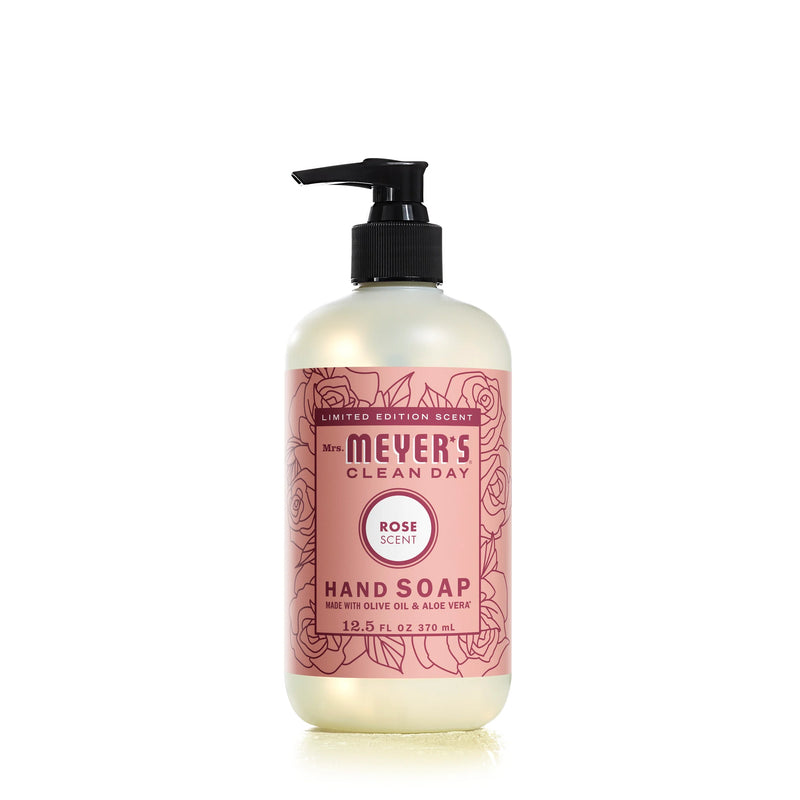 Mrs. Meyers Clean Day Liquid Hand Soap, Rose, 12.5oz
