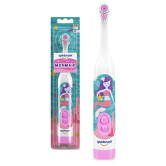 Spinbrush Kids Battery Powered Soft Bristle Toothbrush, Mermaid