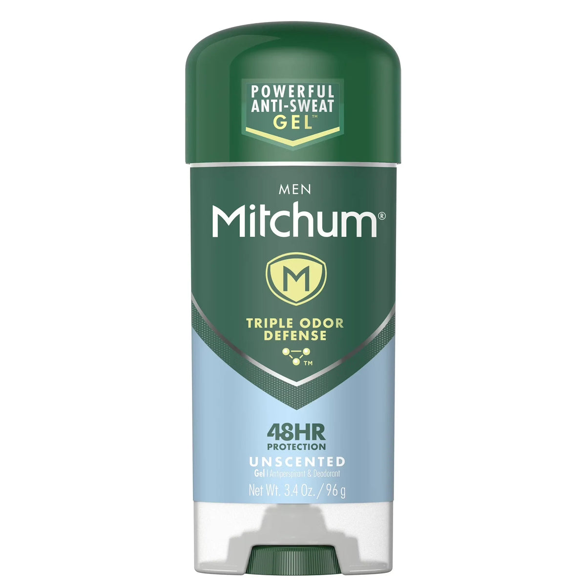 Mitchum Men Triple Odor Defense Antiperspirant Gel, Unscented, 3.4 oz, 2-Pack, image 9