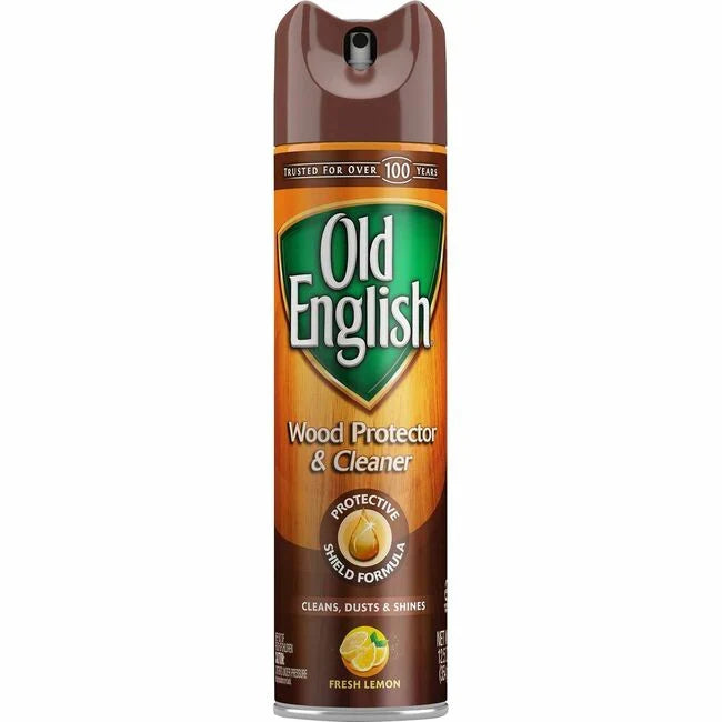 Old English Furniture Polish - Wood Protector & Cleaner, Fresh Lemon, 12.5 oz