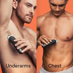 Braun Series 3 Body Groomer Trimmer Kit BG3340, Cordless, Rechargeable + 3 Attachment Combs