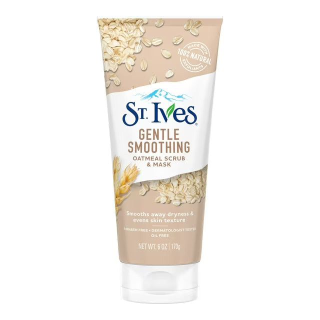 St. Ives Gentle Smoothing Oatmeal Face Scrub & Mask, 6 Oz