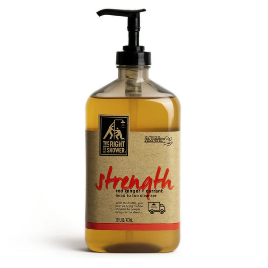 The Right To Shower Strength Head to Toe Cleaner, Red Ginger and Currant, 16 oz