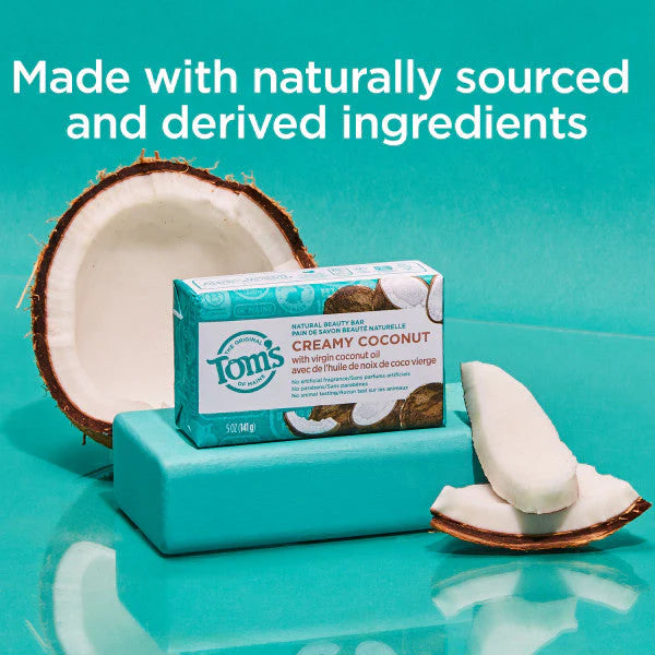 Tom's of Maine Natural Beauty Bar Soap, Creamy Coconut, 5oz