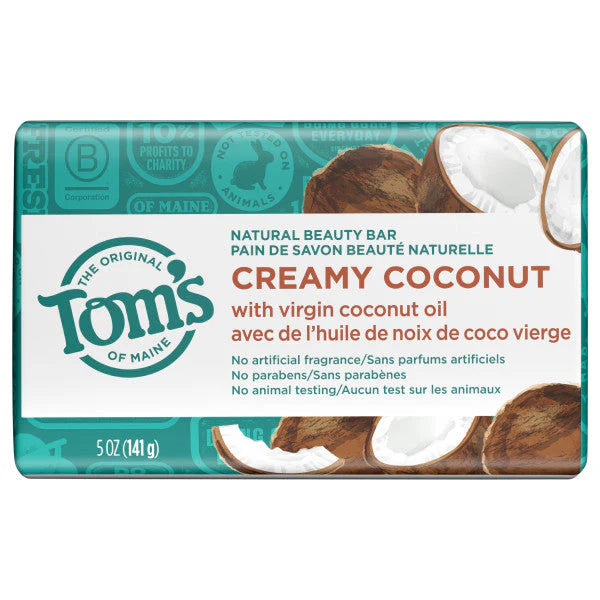 Tom's of Maine Natural Beauty Bar Soap, Creamy Coconut, 5oz