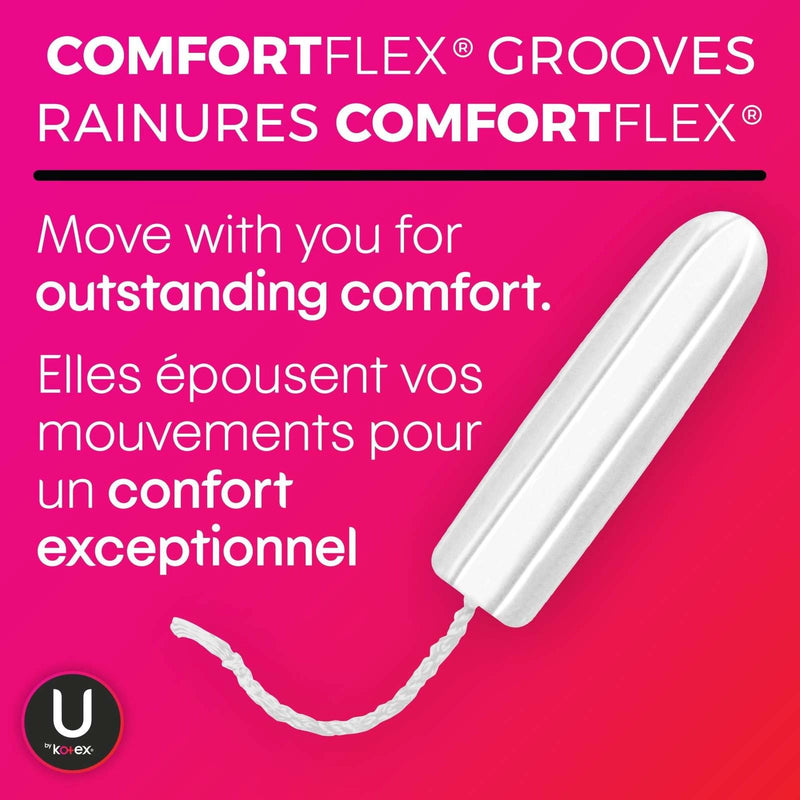U by Kotex Click Compact Tampons, 15 Regular & 15 Super, Unscented, 30 Count