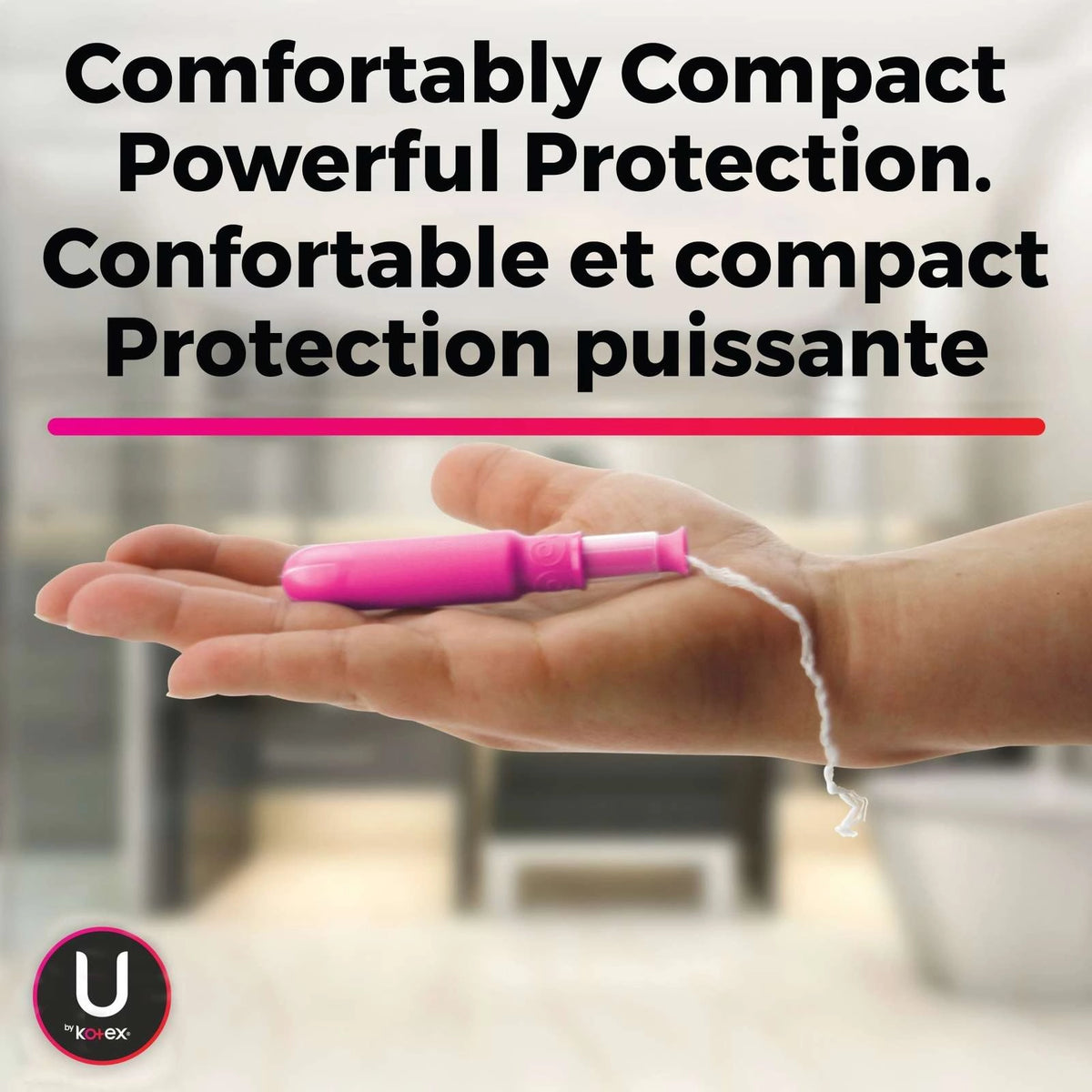 U by Kotex Click Compact Tampons, 15 Regular & 15 Super, Unscented, 30 Count, image 3