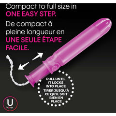 U by Kotex Click Compact Tampons, 15 Regular & 15 Super, Unscented, 30 Count
