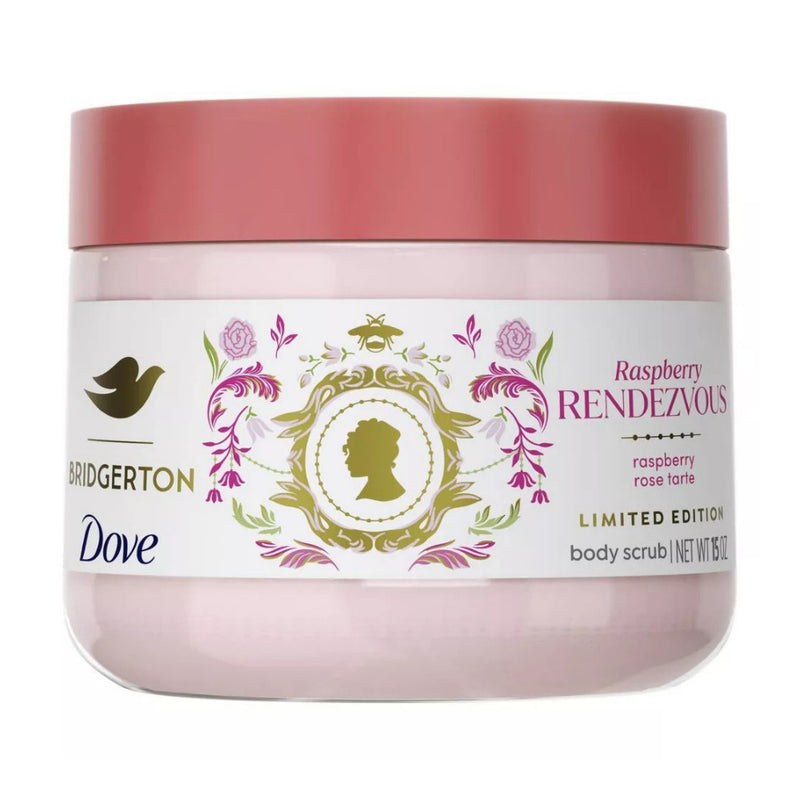Dove Limited Edition Bridgerton Body Scrub, Raspberry Rendezvous, 15oz