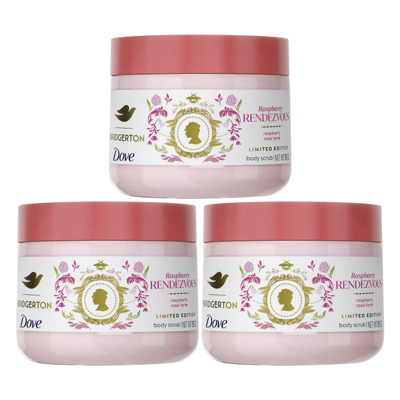 Dove Limited Edition Bridgerton Body Scrub, Raspberry Rendezvous, 15oz