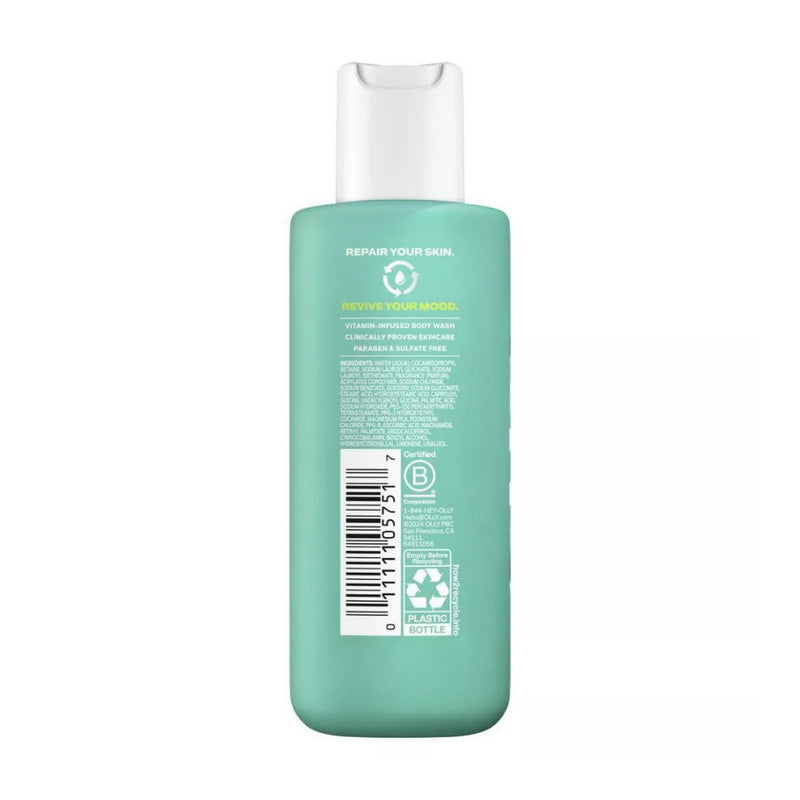 OLLY Revive Mood + Skin Body Wash, Neroli Dew, Travel Size, 3 oz, 6-Pack