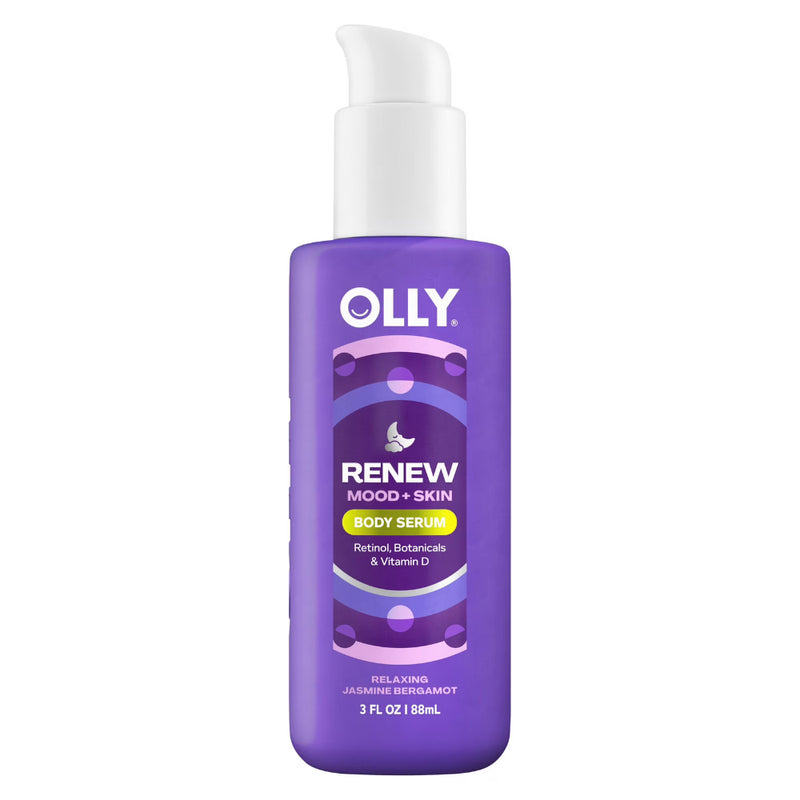 OLLY Renew Mood + Skin Body Serum, Jasmine Bergamot, Travel Size, 3 oz, 6-Pack