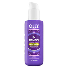 OLLY Renew Mood + Skin Body Serum, Jasmine Bergamot, Travel Size, 3 oz, 6-Pack
