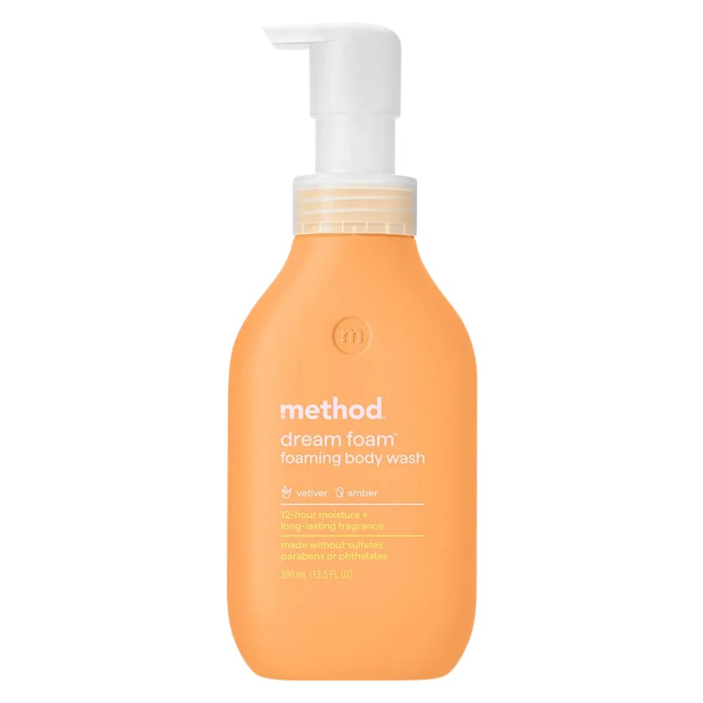 Method Foaming Body Wash, Vetiver + Amber, 13.5oz -