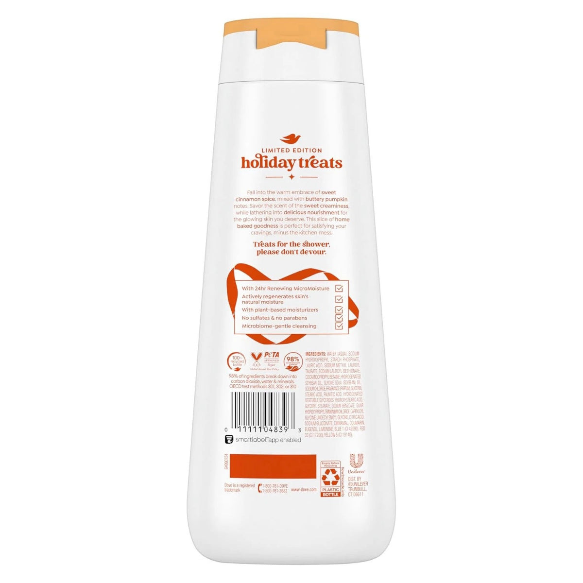 Dove Body Wash, Cinnamon Pumpkin Pie, 20 fl oz