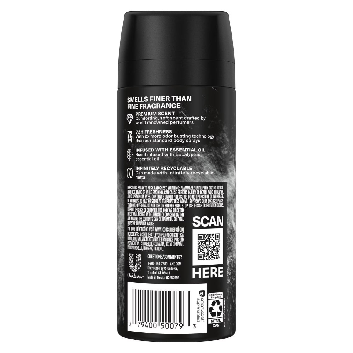 AXE Fine Fragrance Collection Premium Body Spray, Pure Coconut, 4oz -