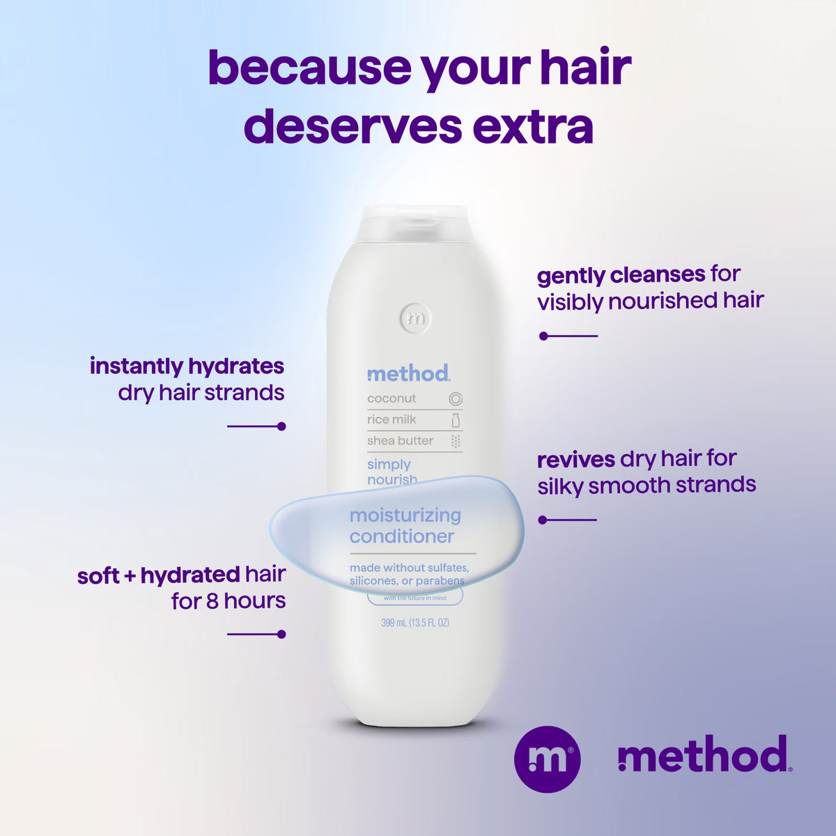 Method Moisturizing Conditioner, Simply Nourish, 13.5oz -