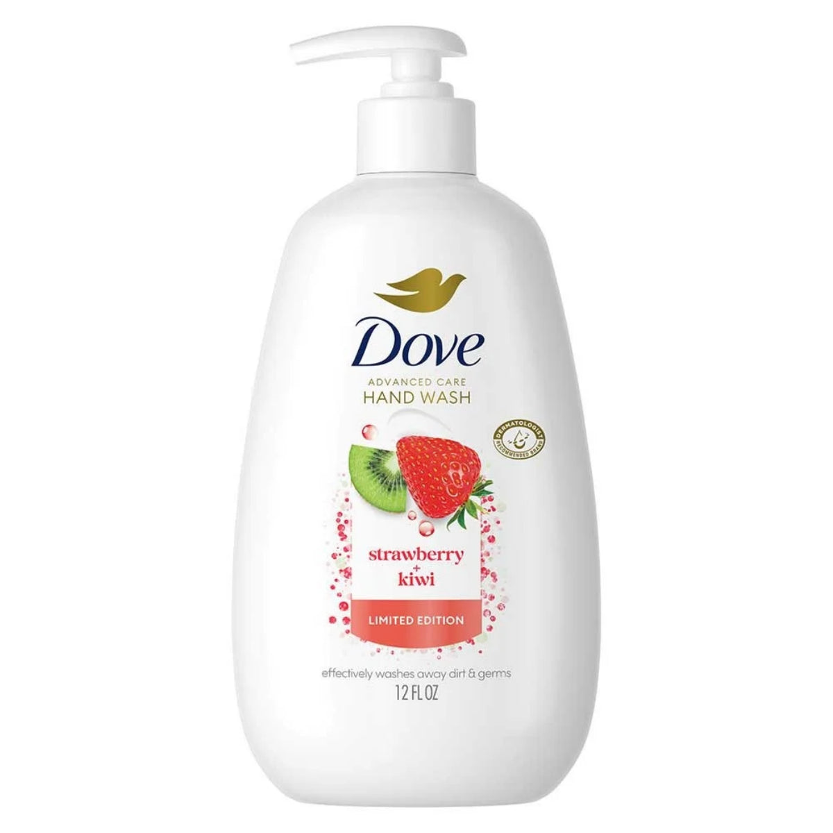 Dove Advanced Care Hand Wash, Strawberry + Kiwi, 12oz -
