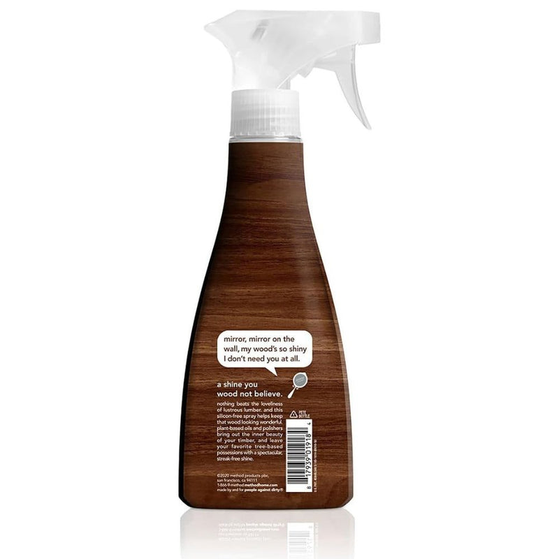 Method Wood Polish Spray, Almond, 14oz