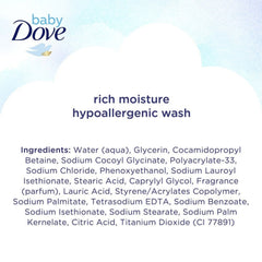 Baby Dove Sensitive Skin Care Hypoallergenic Wash, Rich Moisture, 6.5oz