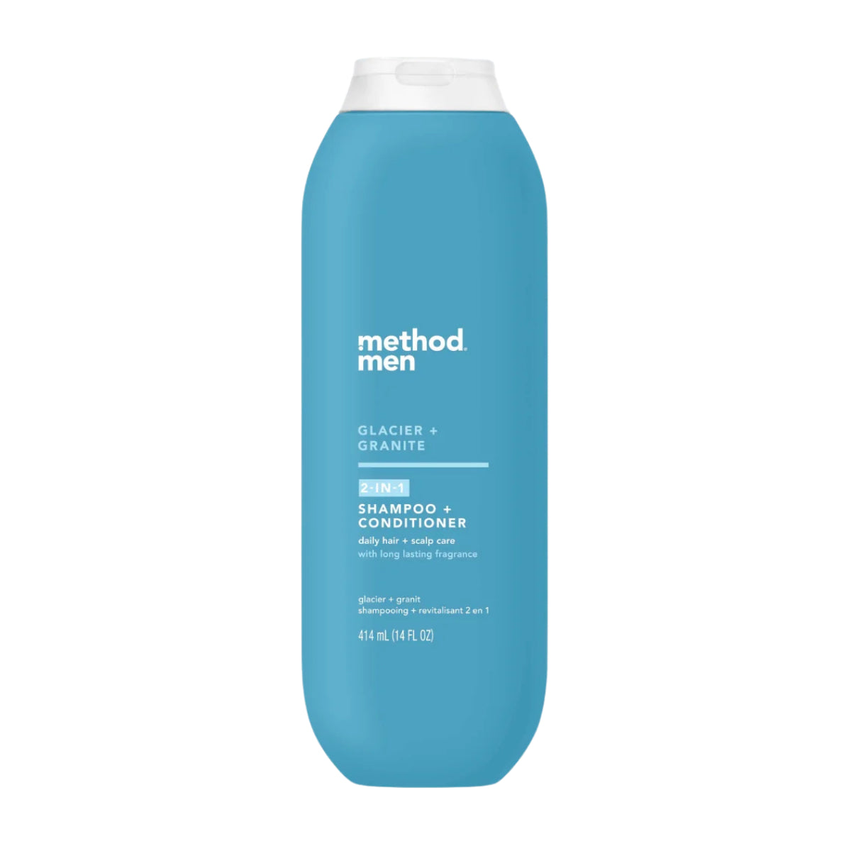 Method Men 2-in-1 Shampoo + Conditioner, Glacier + Granite, 14oz -