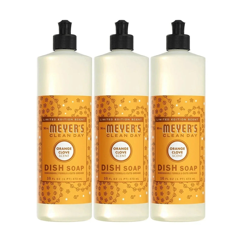 Mrs. Meyer's Clean Day Liquid Dish Soap, Orange Clove, 16oz