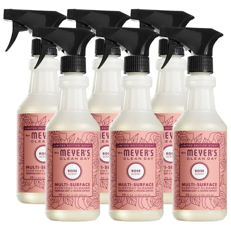 Mrs. Meyer's Limited Edition Multi-Surface Everyday Cleaner Spray, Rose, 16 Fl oz