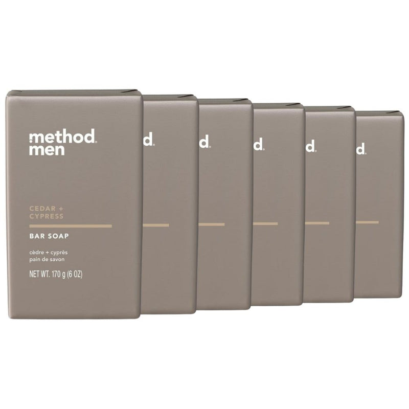 Method Men Cedar & Cypress Bar Soap, 6 Oz