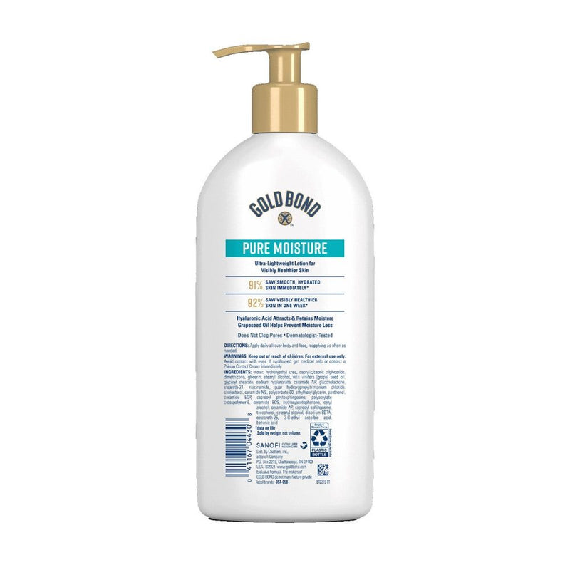Gold Bond Pure Moisture Daily Body & Face Lotion, 14 Oz