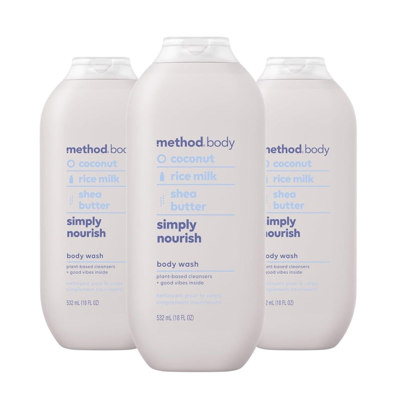 Method Body Paraben & Phthalate Free Body Wash, Simply Nourish, 18 fl oz