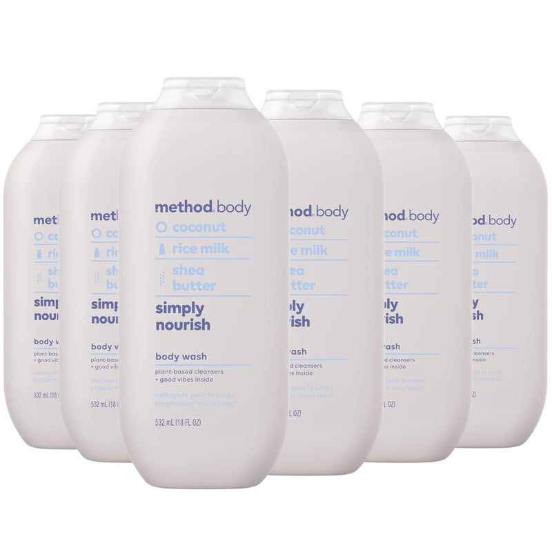 Method Body Paraben & Phthalate Free Body Wash, Simply Nourish, 18 fl oz