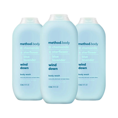 Method Body Paraben & Phthalate Free Body Wash, Wind Down, 18 fl oz -