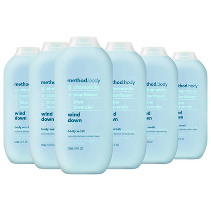 Method Body Paraben & Phthalate Free Body Wash, Wind Down, 18 fl oz -