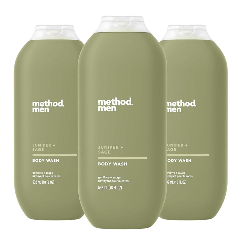 Method Men Body Wash, Juniper + Sage, Paraben and Phthalate Free, 18 fl oz