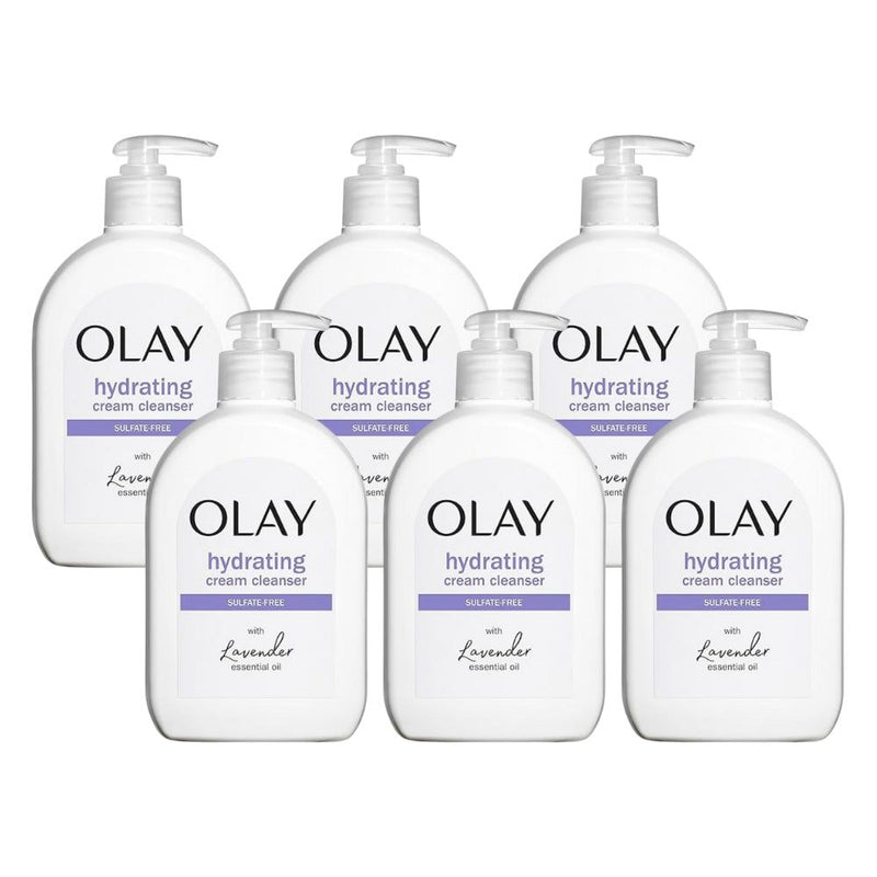 Olay Hydrating Cream Sulfate-Free Face Wash with Lavender Essential Oil, 16 oz.