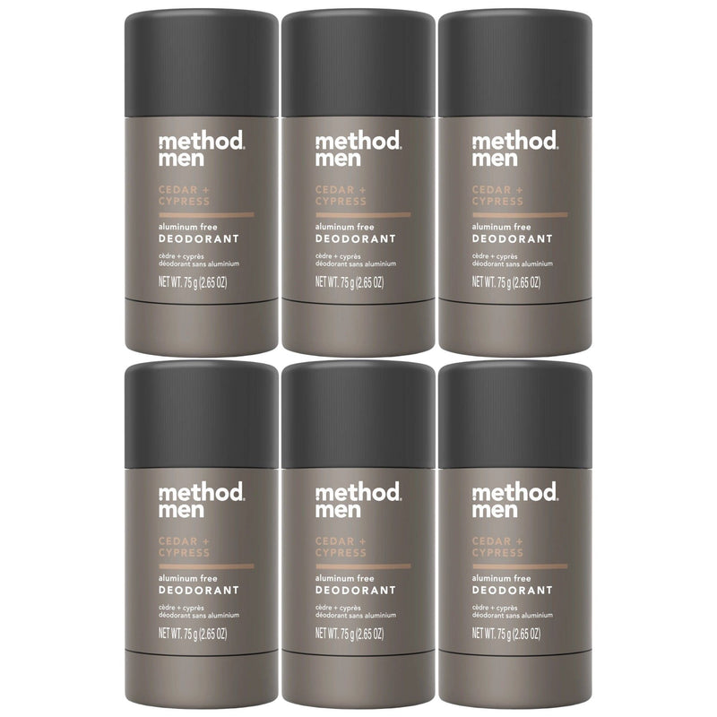 Method Men Aluminum Free Deodorant Stick, Cedar + Cypress, 2.65 oz